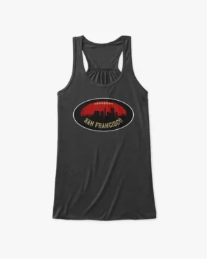 San Francisco Football Tank Top, Womens Flowy Tank Top
