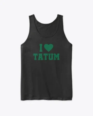 I Love Tatum Basketball Tank Top, Boston Celtics