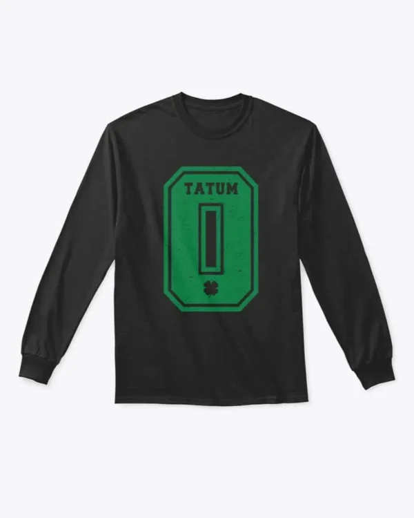 Jayson Tatum 0 Basketball Long Sleeve Shirt, Boston Celtics