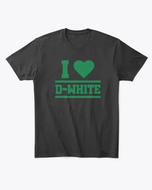 I Love Derrick White Basketball T-shirt, Boston Celtics, Men's T-shirt