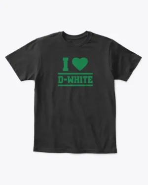 I Love Derrick White Basketball T-shirt, Boston Celtics, Kids T-shirt