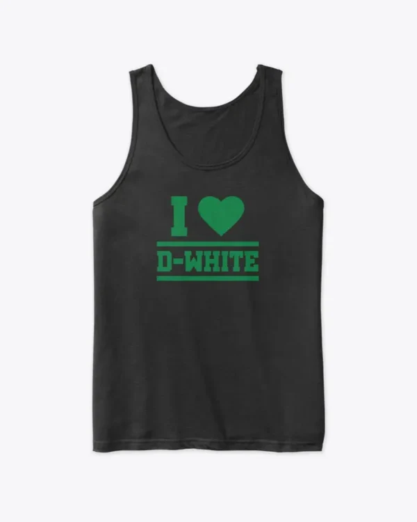 I Love Derrick White Basketball Tank Top, Boston Celtics