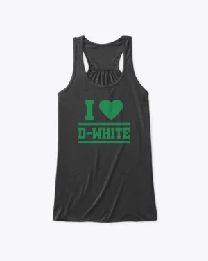 I Love Derrick White Basketball Tank Top, Boston Celtics, Womens Flowy Tank Top